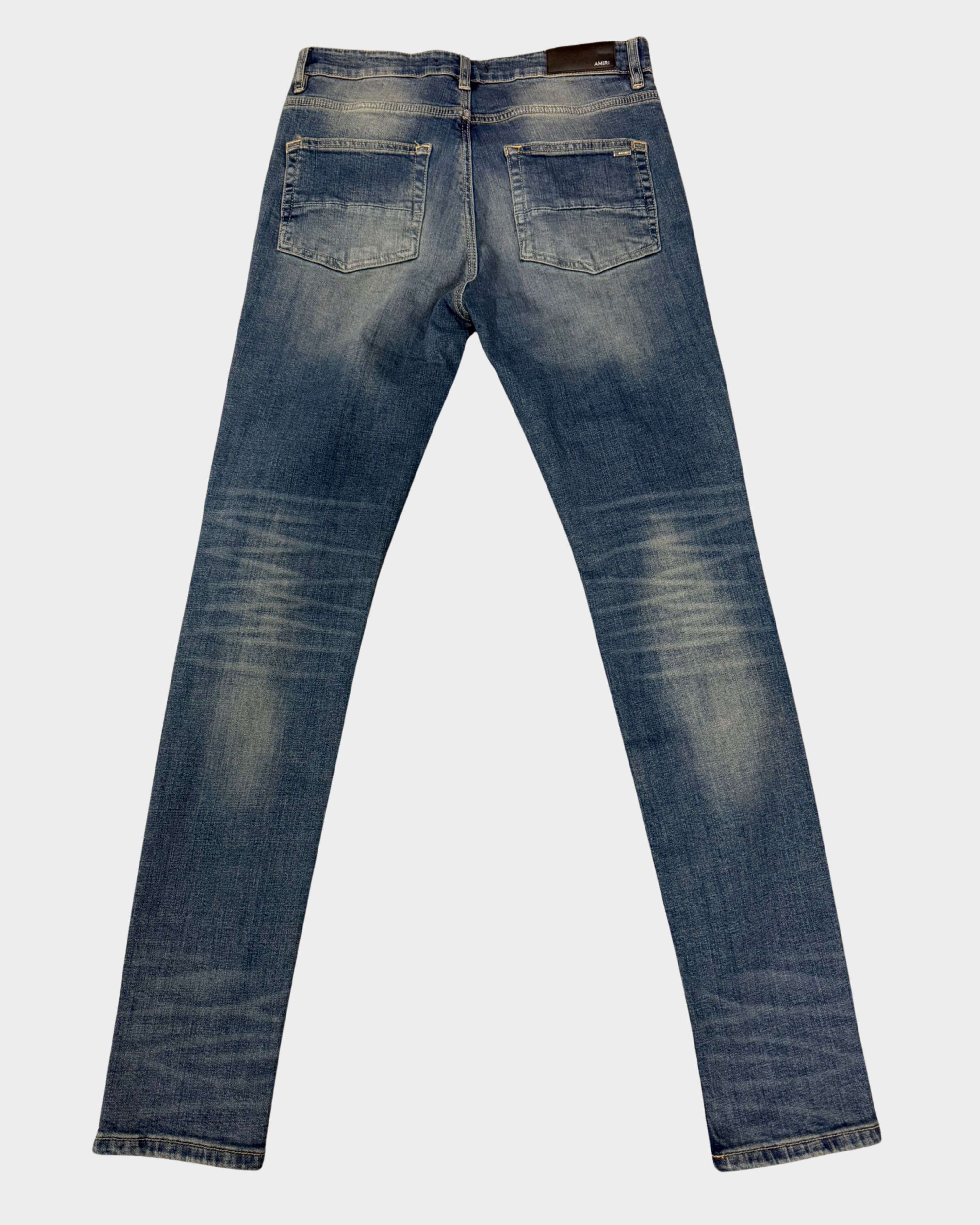 Amiri Jeans Zwart Ribbel