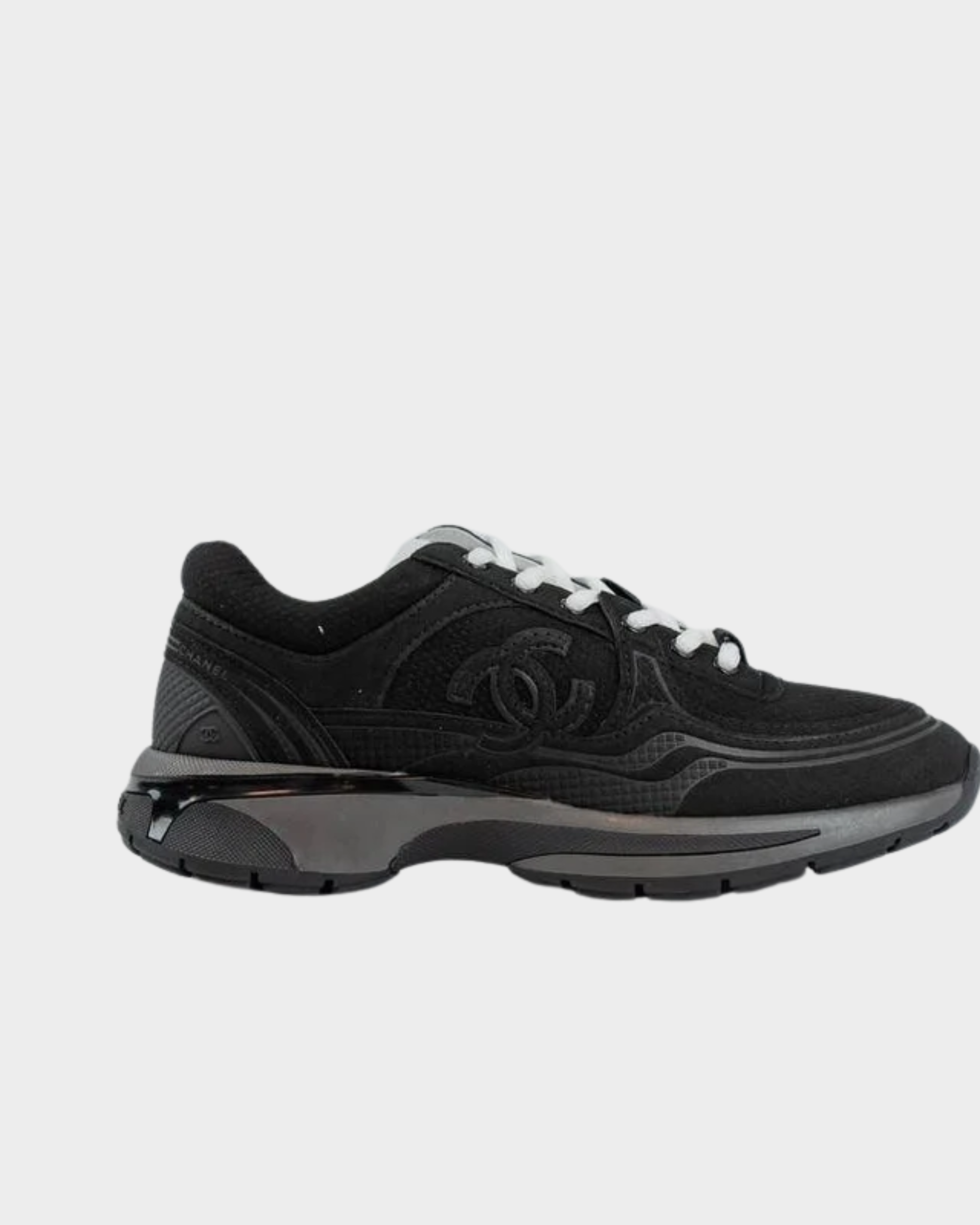 Channel sneakers zwart